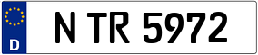 Trailer License Plate